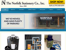 Tablet Screenshot of norfolkstationery.com